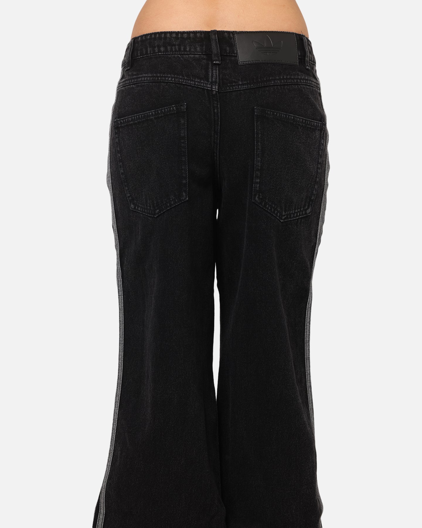 Adidas Women's Denim 3-Stripes Track Pants True Black Denim
