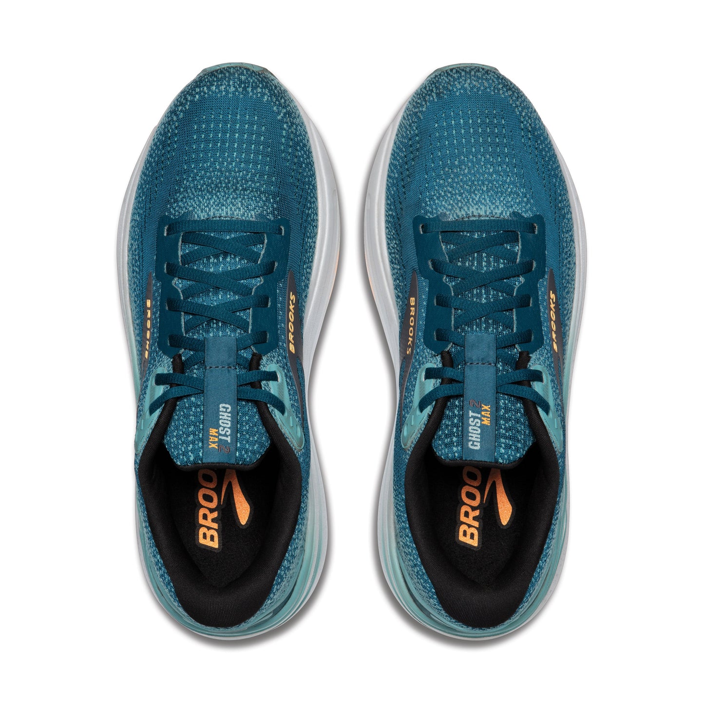 Brooks Ghost Max 2 Men's- Moroccan Blue/Aqua/Orange Pop