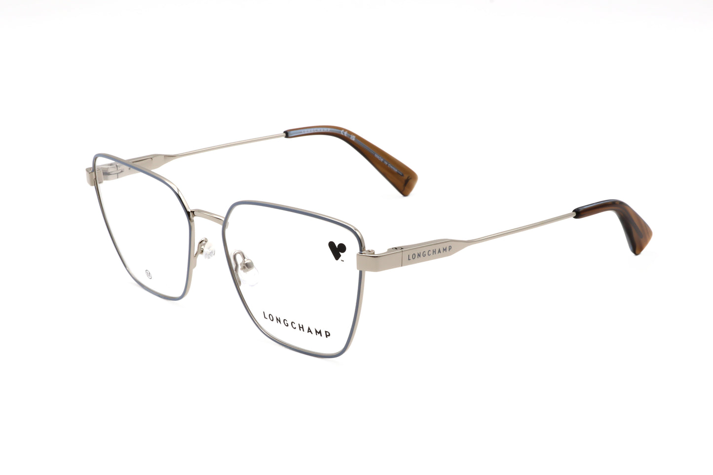 Preloved - Longchamp LO2164715 Metal Square-Frame Eyeglasses — Gold