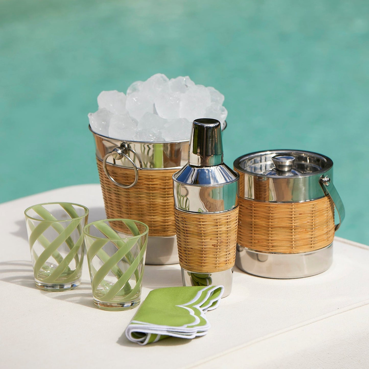Wicker Champagne Bucket
