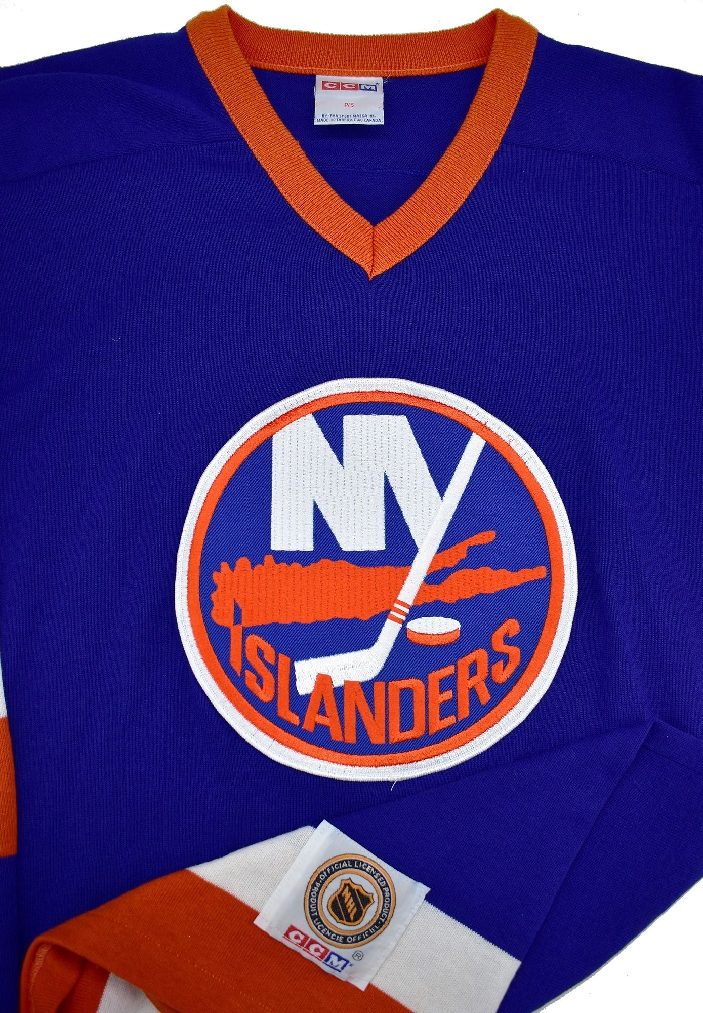 New York Islanders Knit Throwback Sweater CCM Hockey Jersey