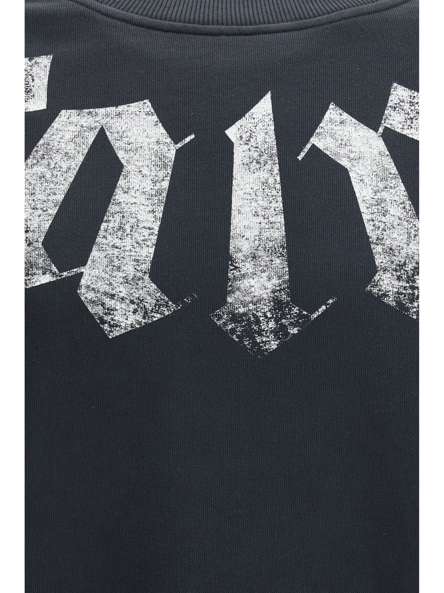 Palm Angels Oversized Logo Sweatshirt — Black