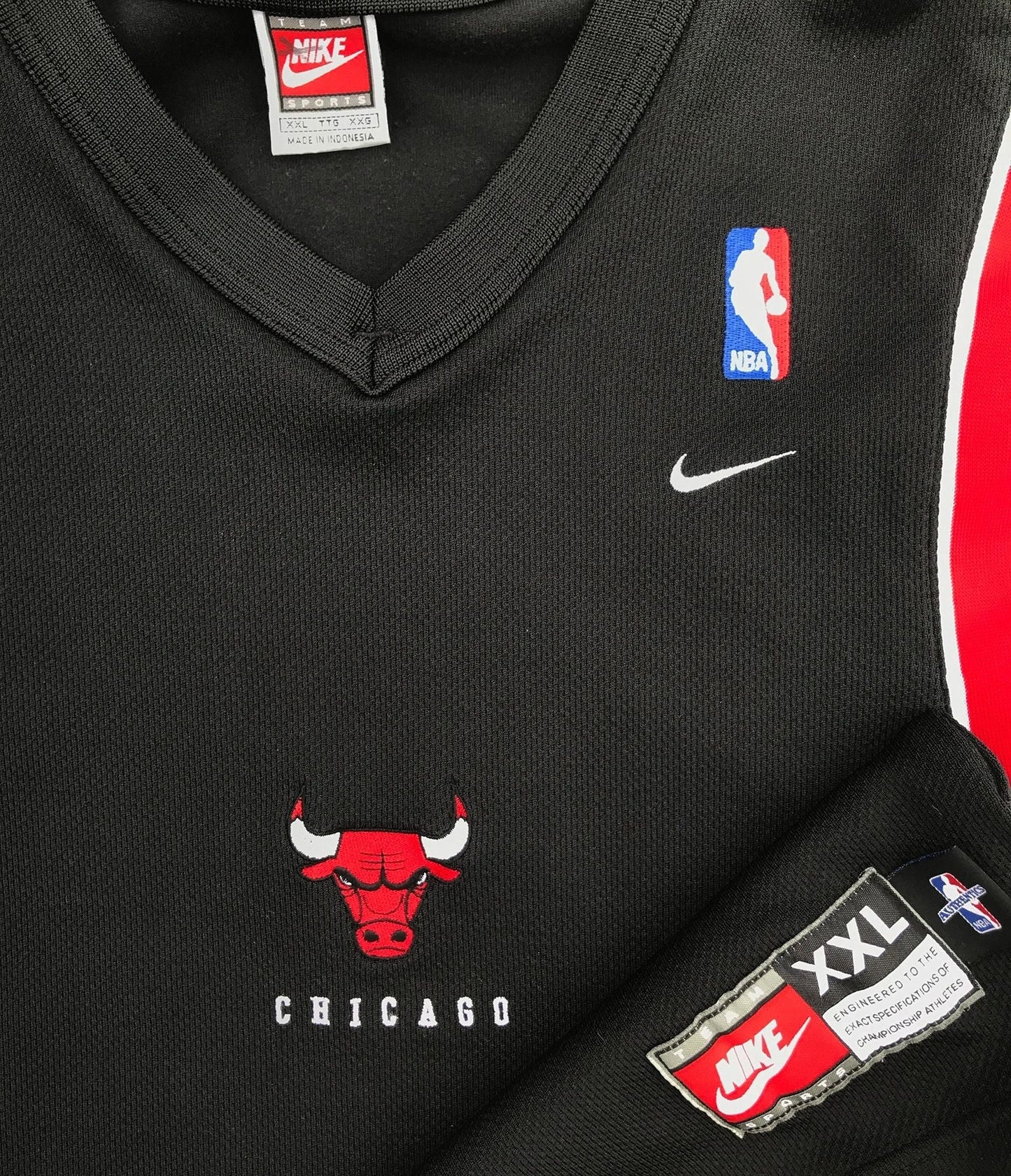Chicago Bulls Nike Cutoff Sleeveless Warm-up Shirt Jordan Size XXL