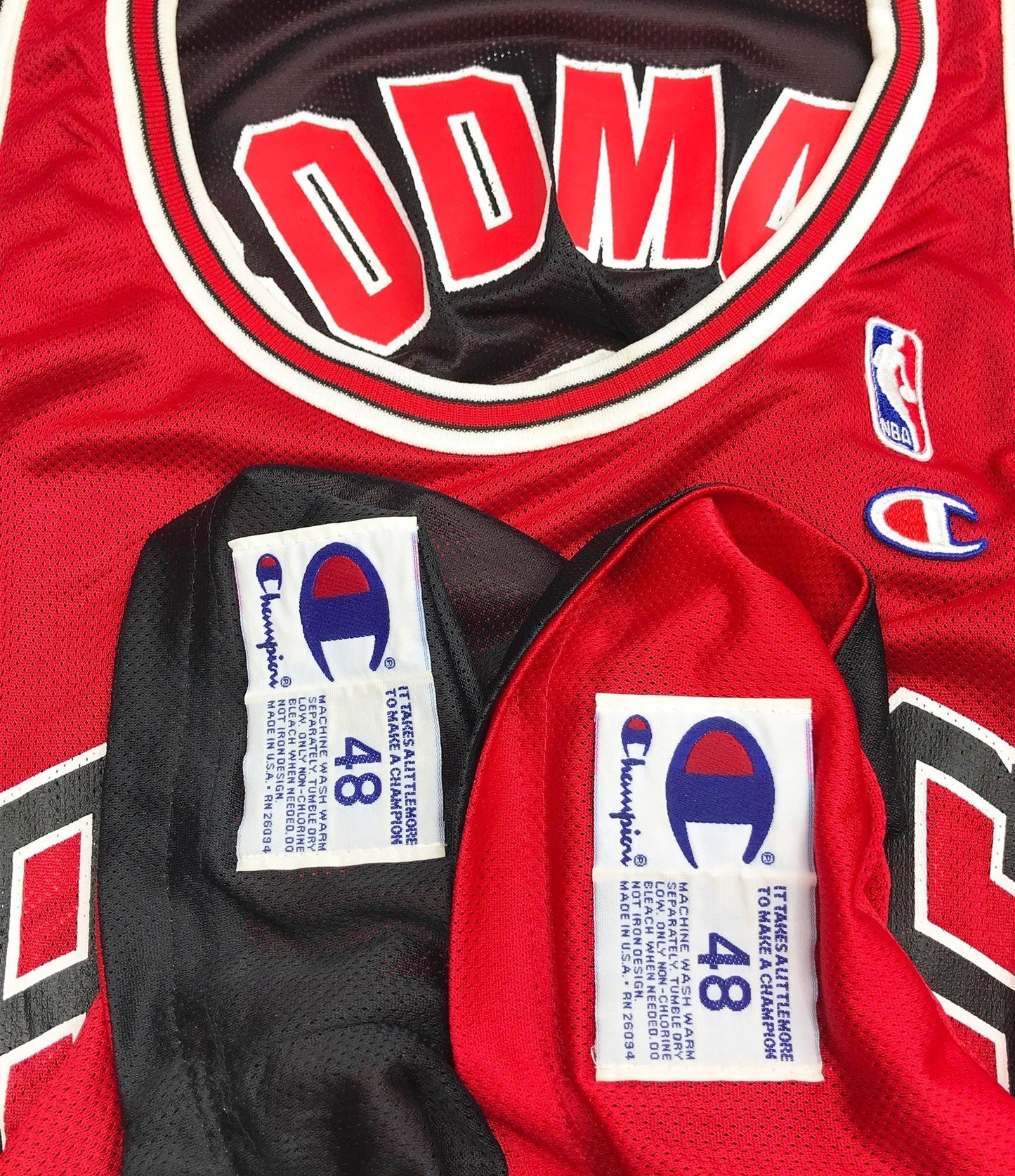 Chicago Bulls Dennis Rodman Champion Reversible Jersey Size 48 XL