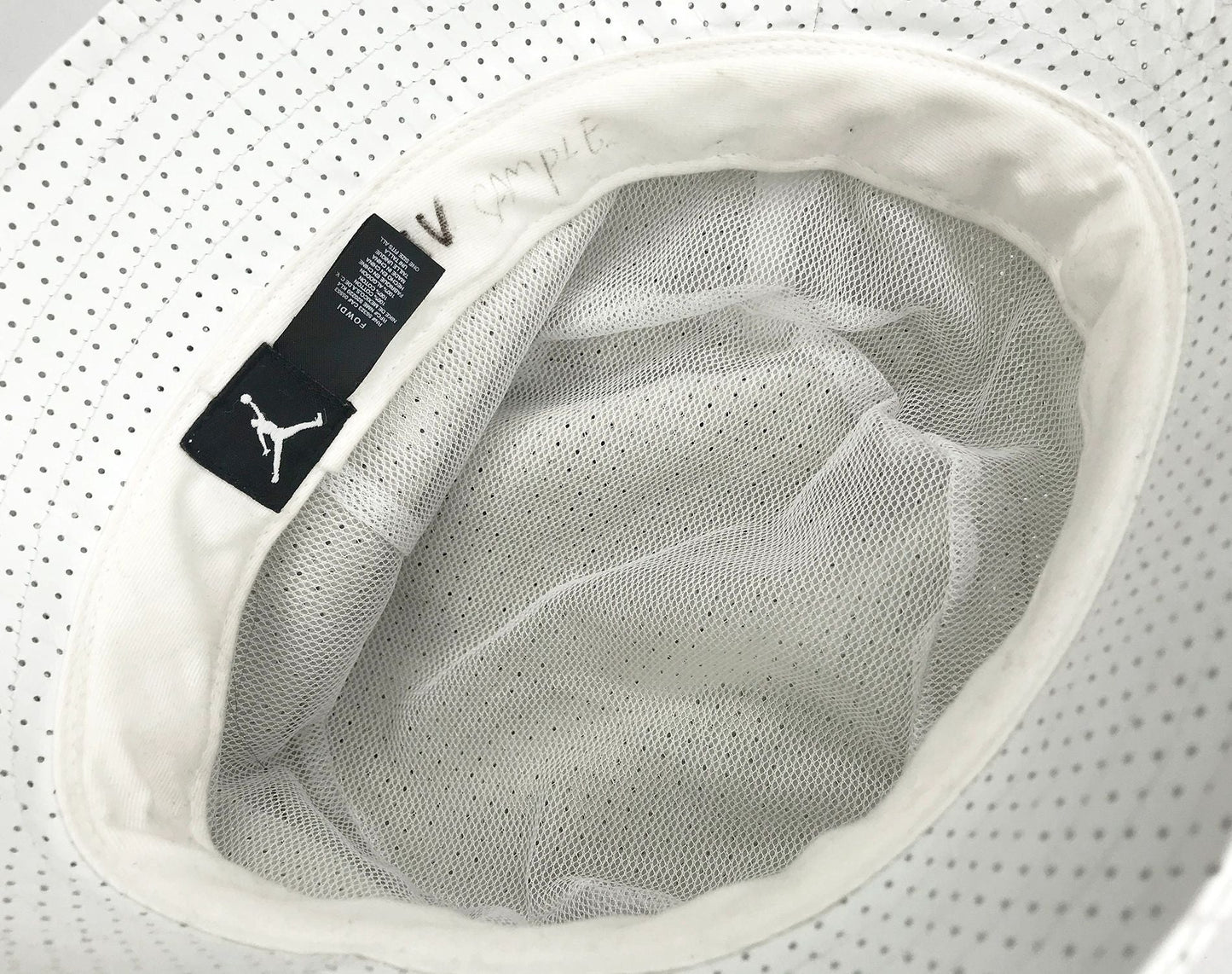 Nike Air Jordan 12 XII Rising Sun Perf'd Leather Bucket Hat Two3 Sample
