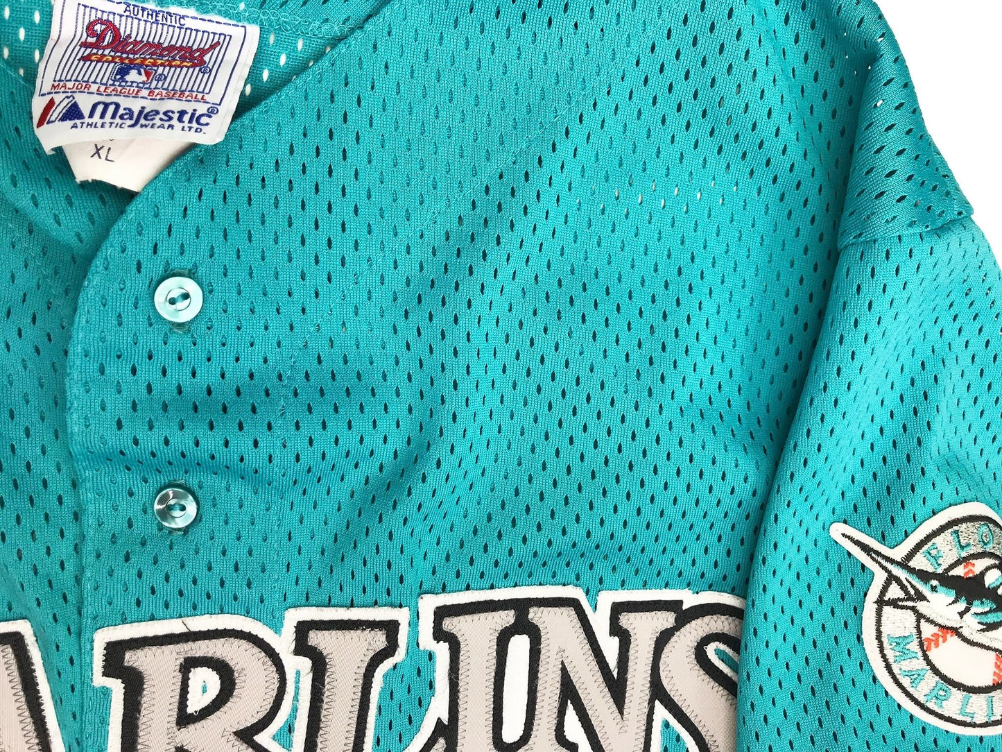Florida Marlins Authentic Sewn Majestic Jersey Size XL