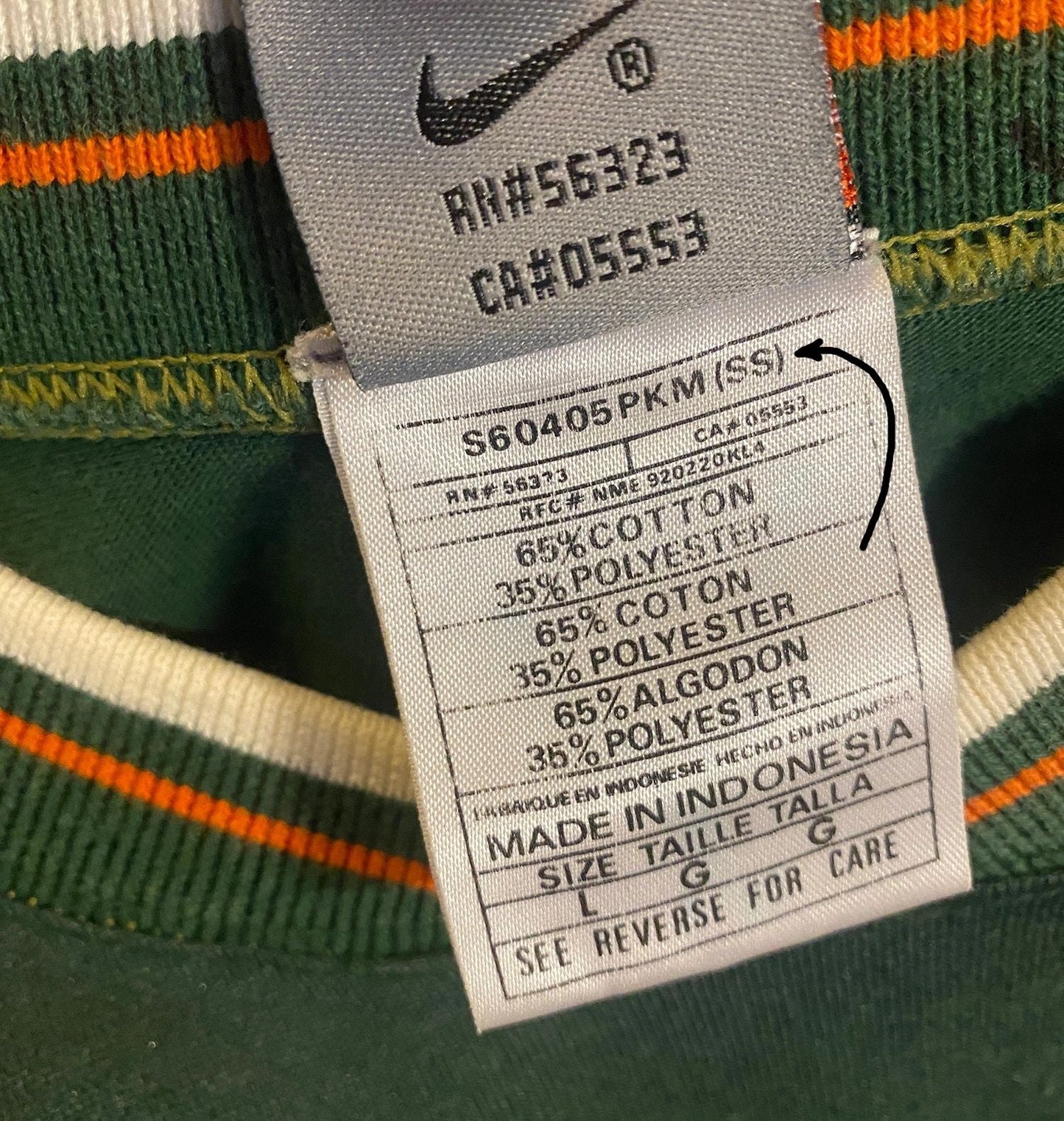 Miami Hurricanes Nike Sample Heavyweight 90s Shooting Shirt