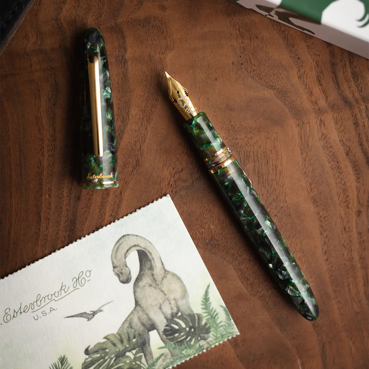Esterbrook Estie Fountain Pen - Jurassic - Piston Filler - Limited Edition