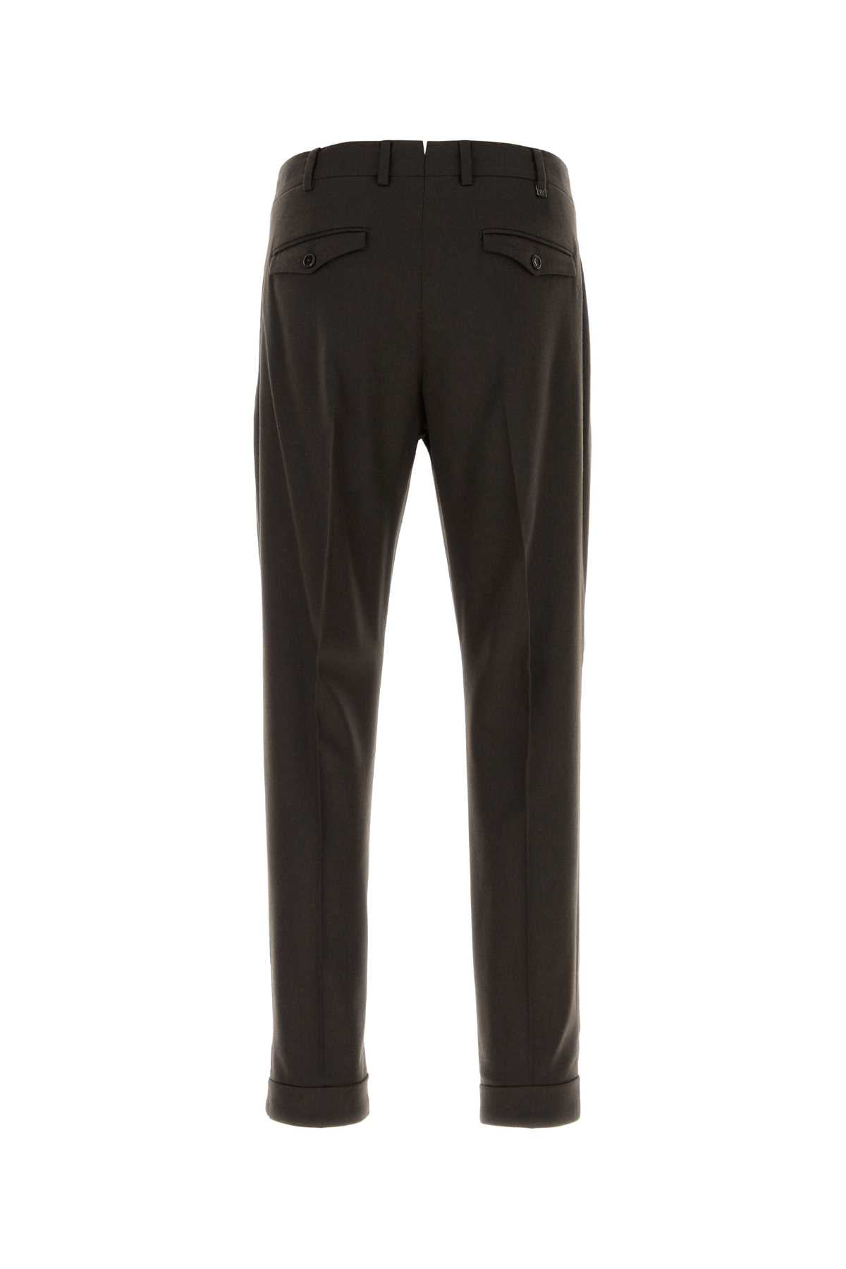 Pt Torino Stretch Wool Blend Trousers — Brown