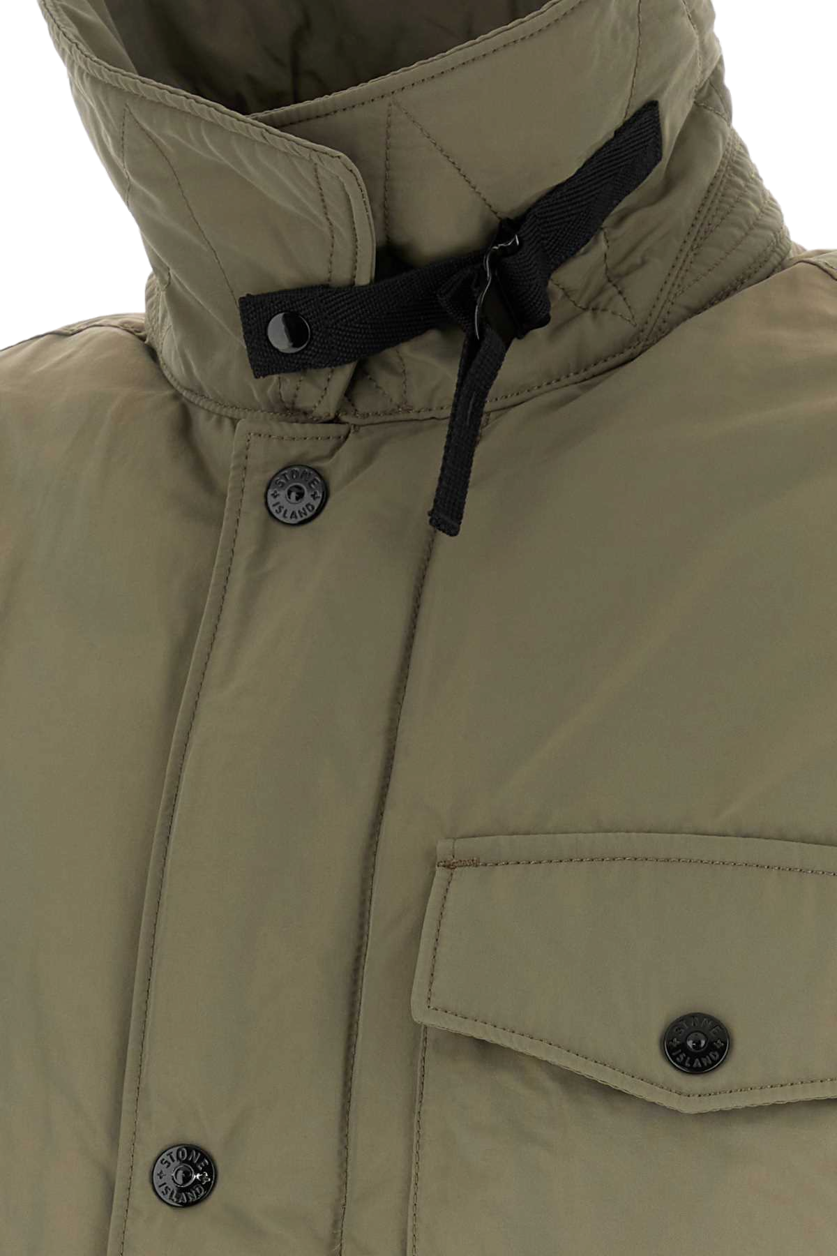 Stone Island Quilted Down Down Jacket — Green