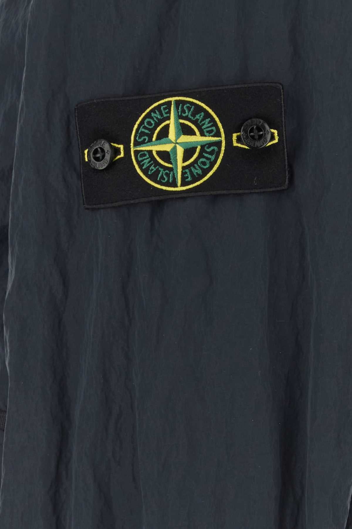 Stone Island Nylon Overshirt Jacket — Blue