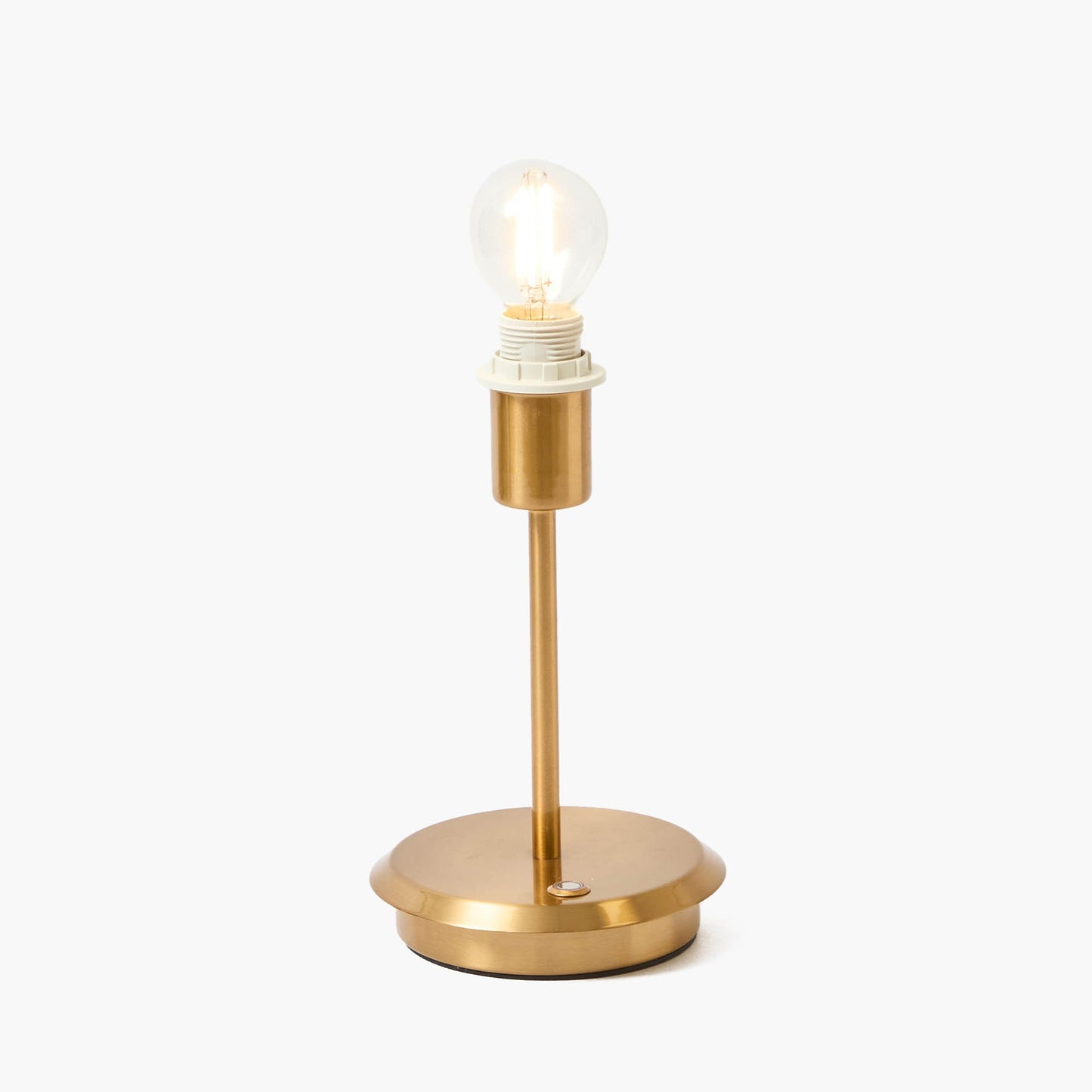 Short Rechargeable Lamp with Cream Shade (18cm)