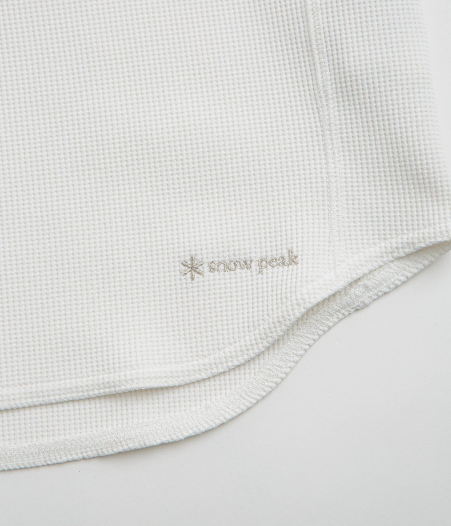 Snow Peak Dry Waffle T-Shirt - Off White