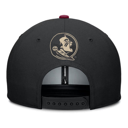 Nike Men's Florida State Dri-fit Pro Primetime Adjustable Flatbill Hat - Black