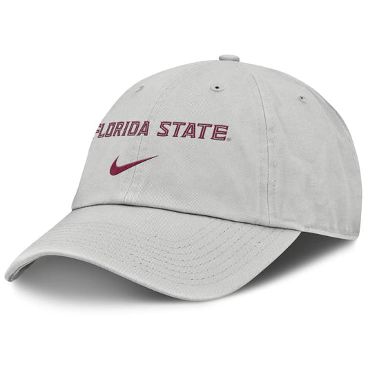 Nike Men's Florida State Adjustable Club Off-Field Hat - Grey
