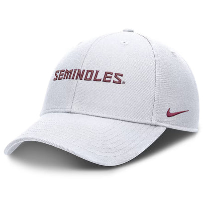 Nike Men's Seminoles Rise Gameday Adjustable Hat - White