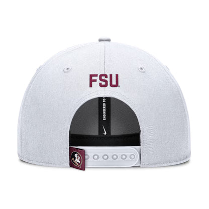 Nike Men's Seminoles Rise Gameday Adjustable Hat - White