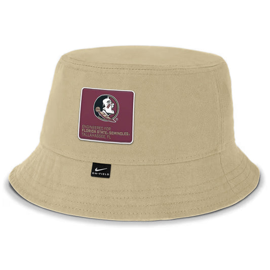 Nike Seminole Logo Apex Gameday Bucket Hat - Vegas Gold