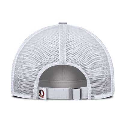 Nike Men's Noles Adjustable Club Campus Trucker Hat - White