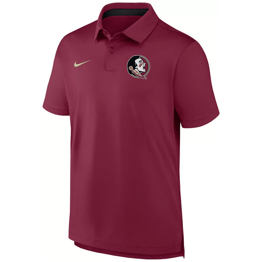 Nike Men's Seminole Logo Dri-fit Tour Solid Polo - Garnet
