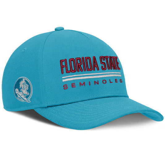 Nike Men's Florida State Seminoles/Seminole Logo Rise Practice Adjustable Hat - Turquoise