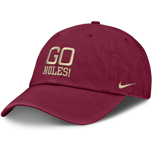 Nike Men's Go Noles Design Club Primetime Unstructured Adjustable Hat - Garnet