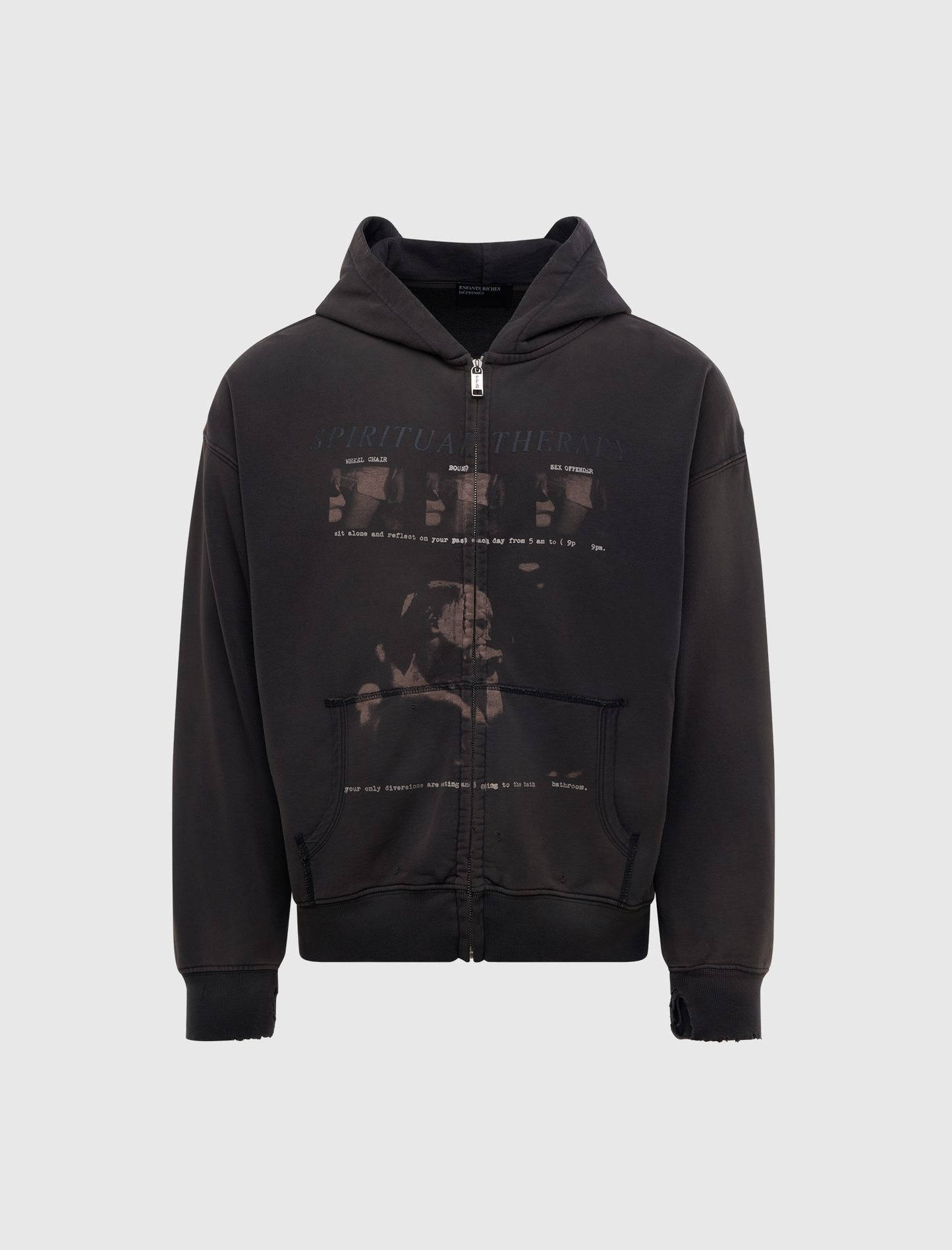 SPIRITUAL THERAPY ZIP UP HOODIE