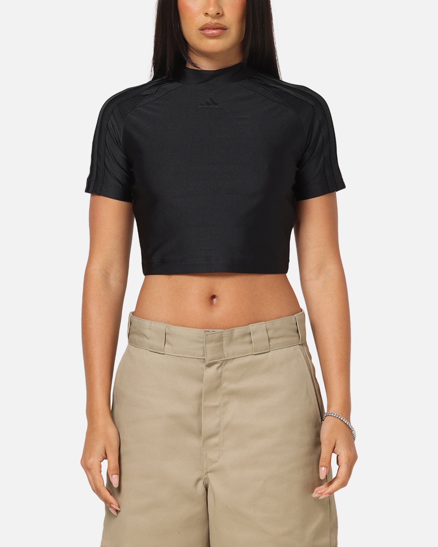 Adidas Women's Teamgeist Adicolor Baby T-Shirt Black