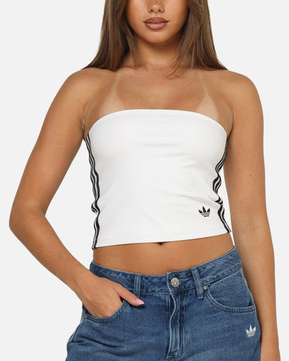 Adidas Women's 3-Stripes Tube Top White/Black