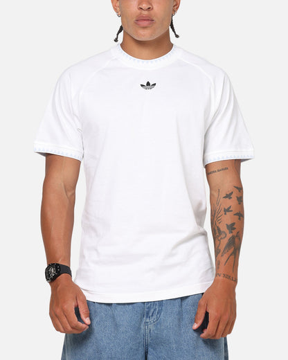 Adidas Chest Stripes Engineered T-Shirt White