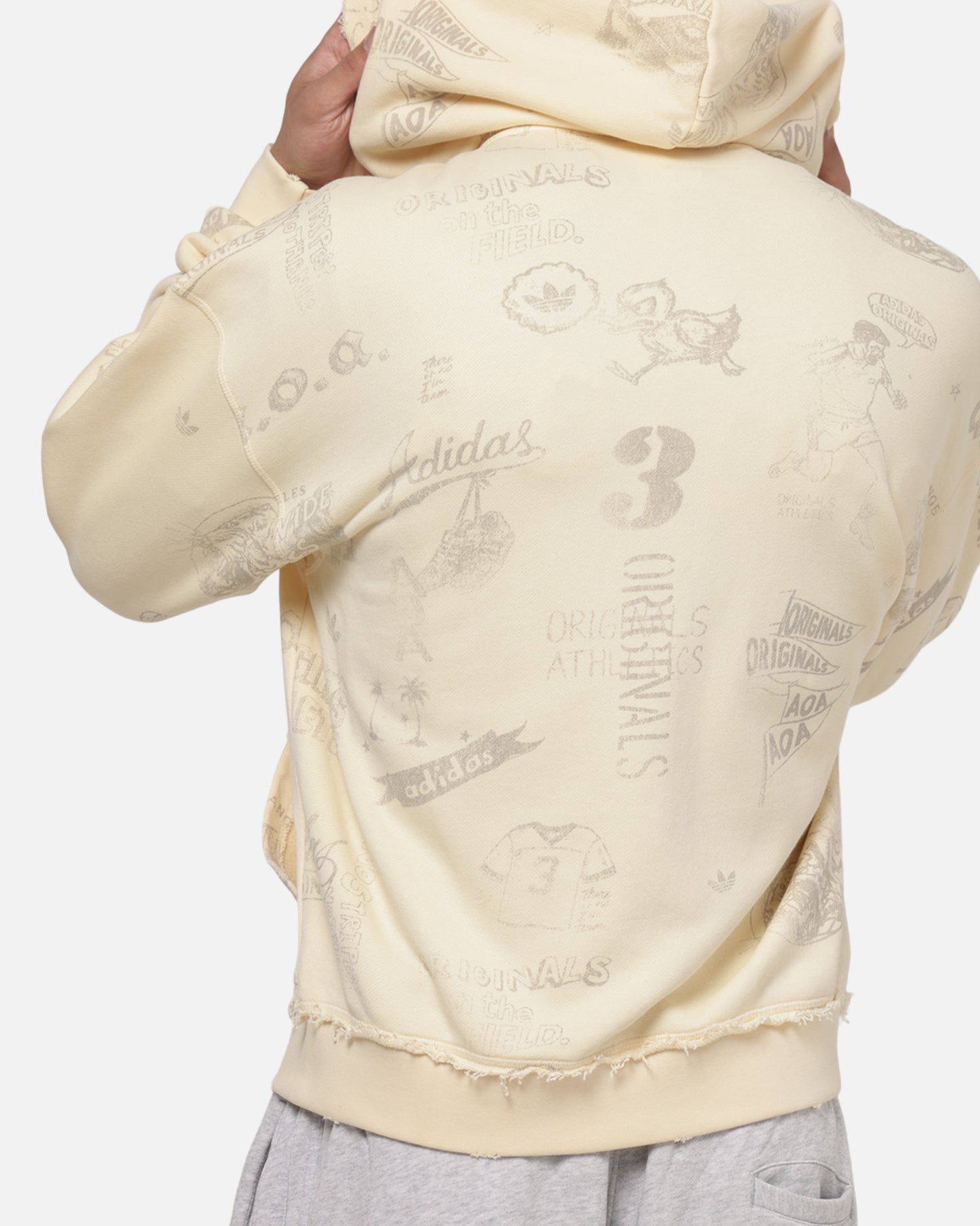 Adidas Originals AOA Full Zip Hoodie Warm Vanilla