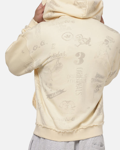 Adidas Originals AOA Full Zip Hoodie Warm Vanilla