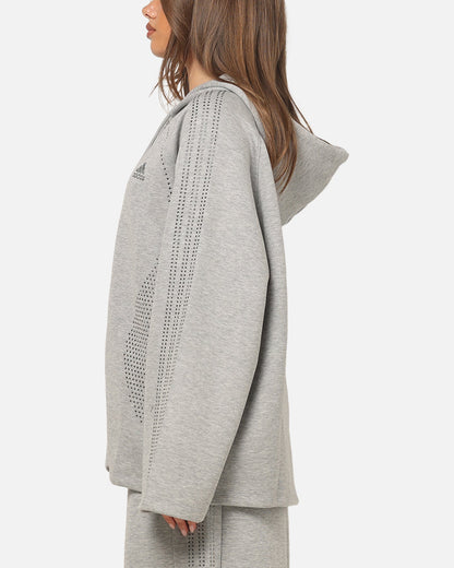 Adidas Women's Teamgeist Rhinestone Track Top Grey Marle