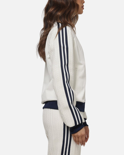 Adidas Women's Knit Classic Track Top Off White