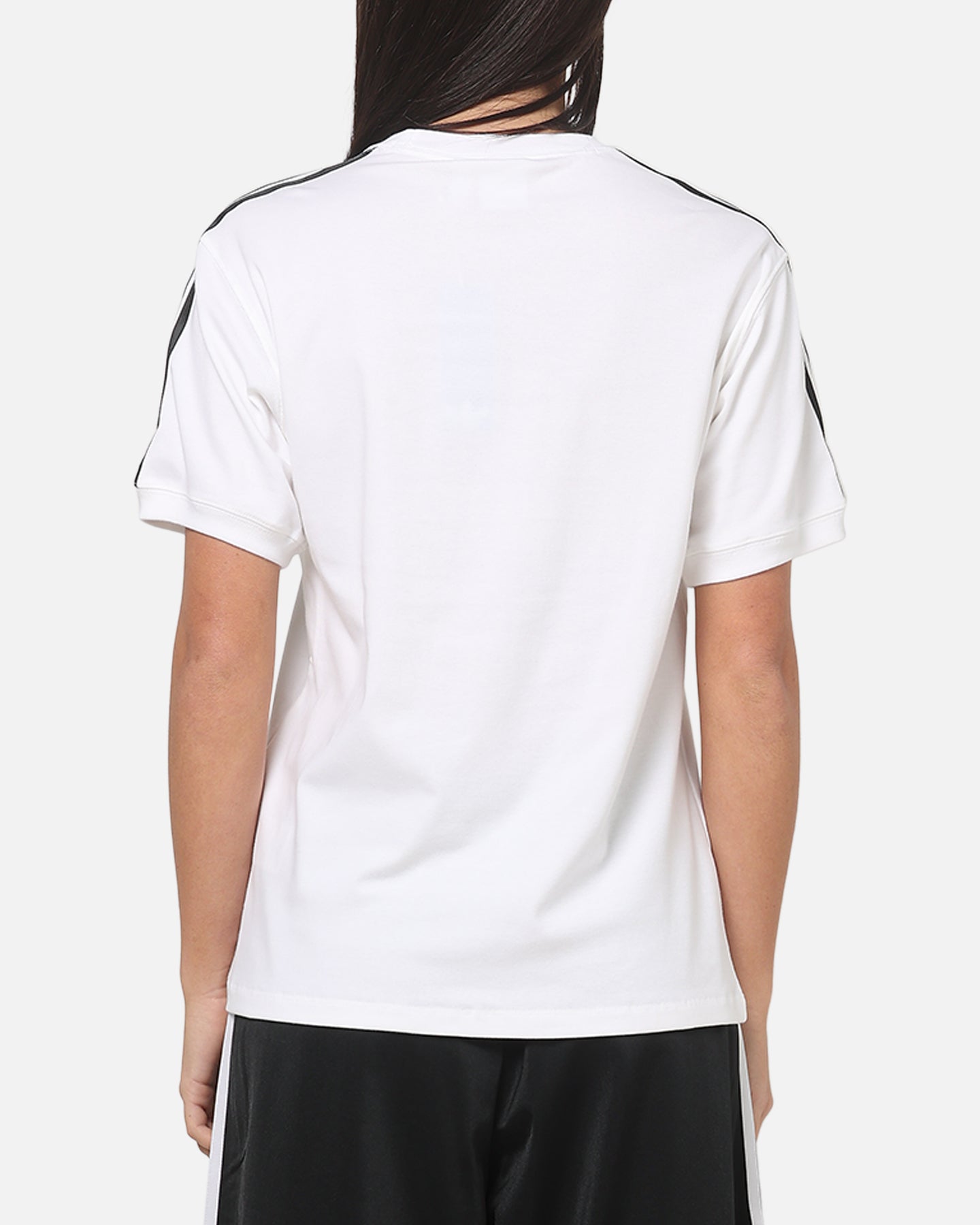 Adidas Women's 3 Stripe T-Shirt White/Black