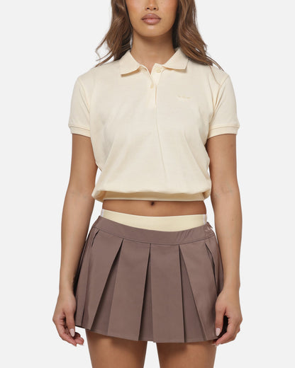 Adidas Women's Short Sleeve Polo T-Shirt Vanilla