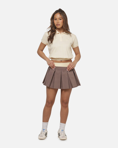 Adidas Women's Short Sleeve Polo T-Shirt Vanilla
