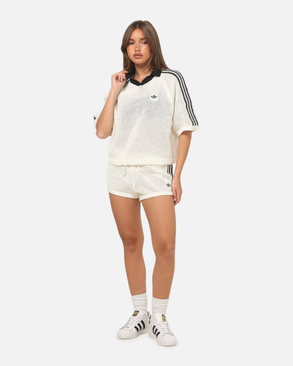 Adidas Women's Crochet Shorts White/Black