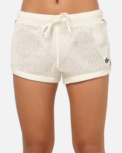 Adidas Women's Crochet Shorts White/Black