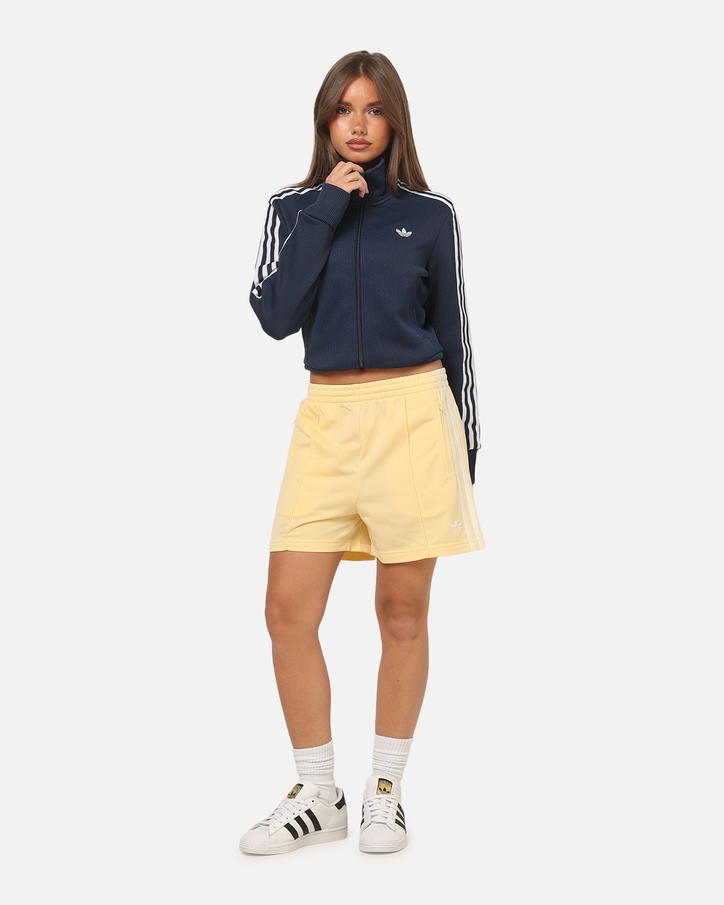 Adidas Women's Firebird Classic Shorts Yellow