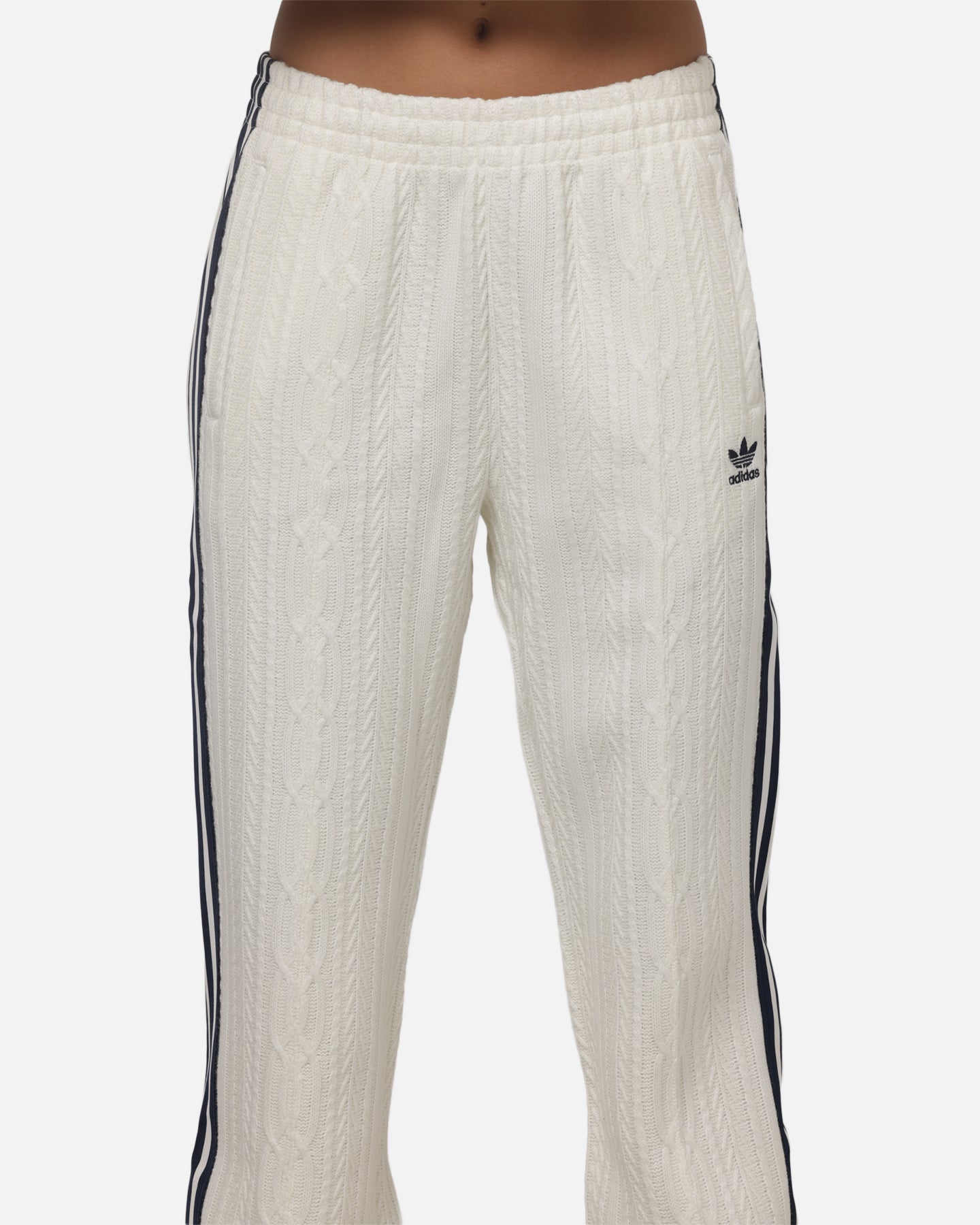 Adidas Women's Knit Classic Track Trousers Off White