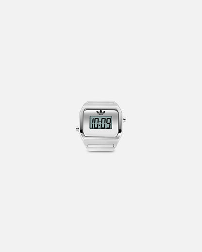Adidas Digital Two Ring Watch Silver