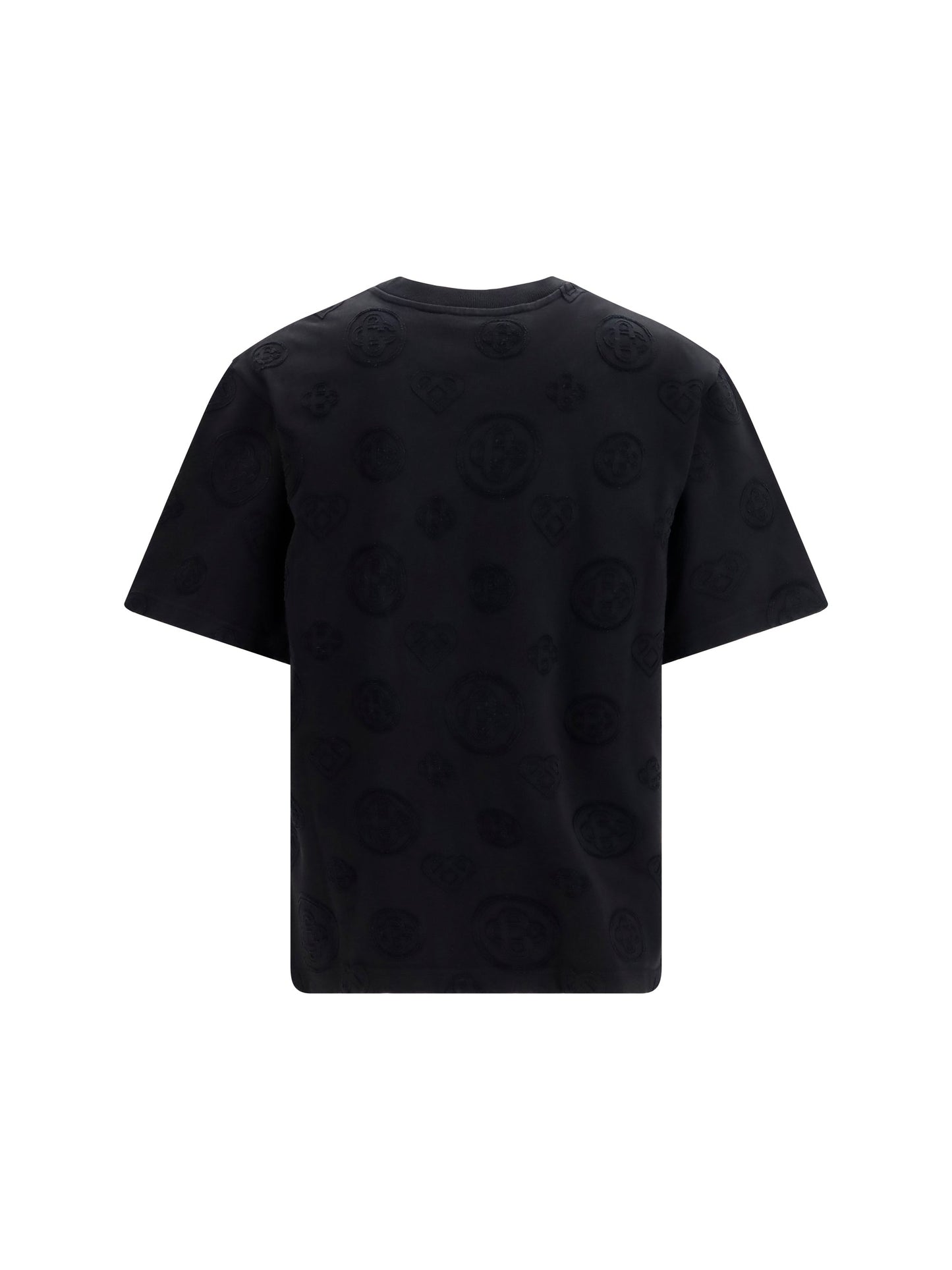Casablanca All-Over Monogram T-Shirt — Black