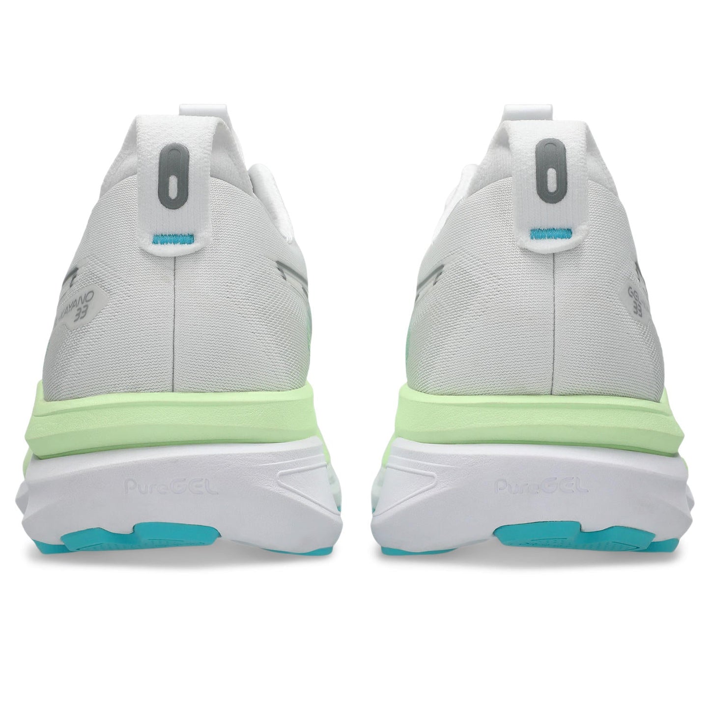 Asics Gel-Kayano 33 Men's - White/Energy Aqua