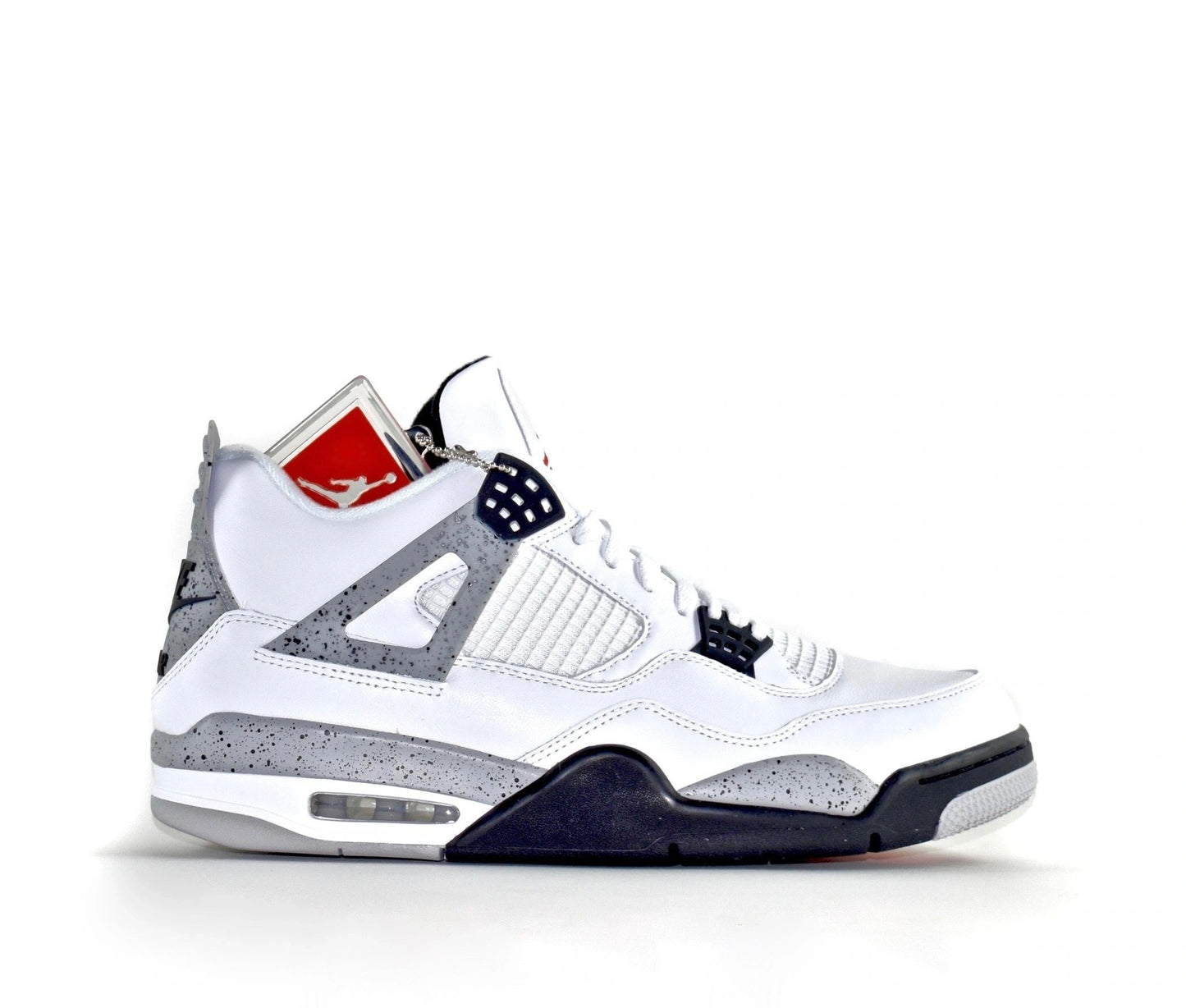 Nike Air Jordan 4 IV White/Cement "NIKE AIR" Size 12