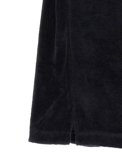 Casablanca Towelling Cotton Polo Shirt — Black