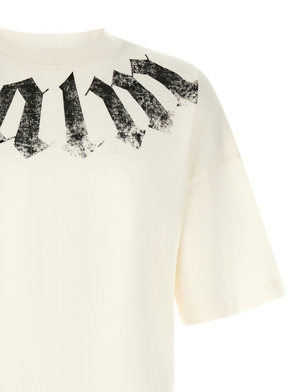Palm Angels Logo-Print Cotton T-shirt — White