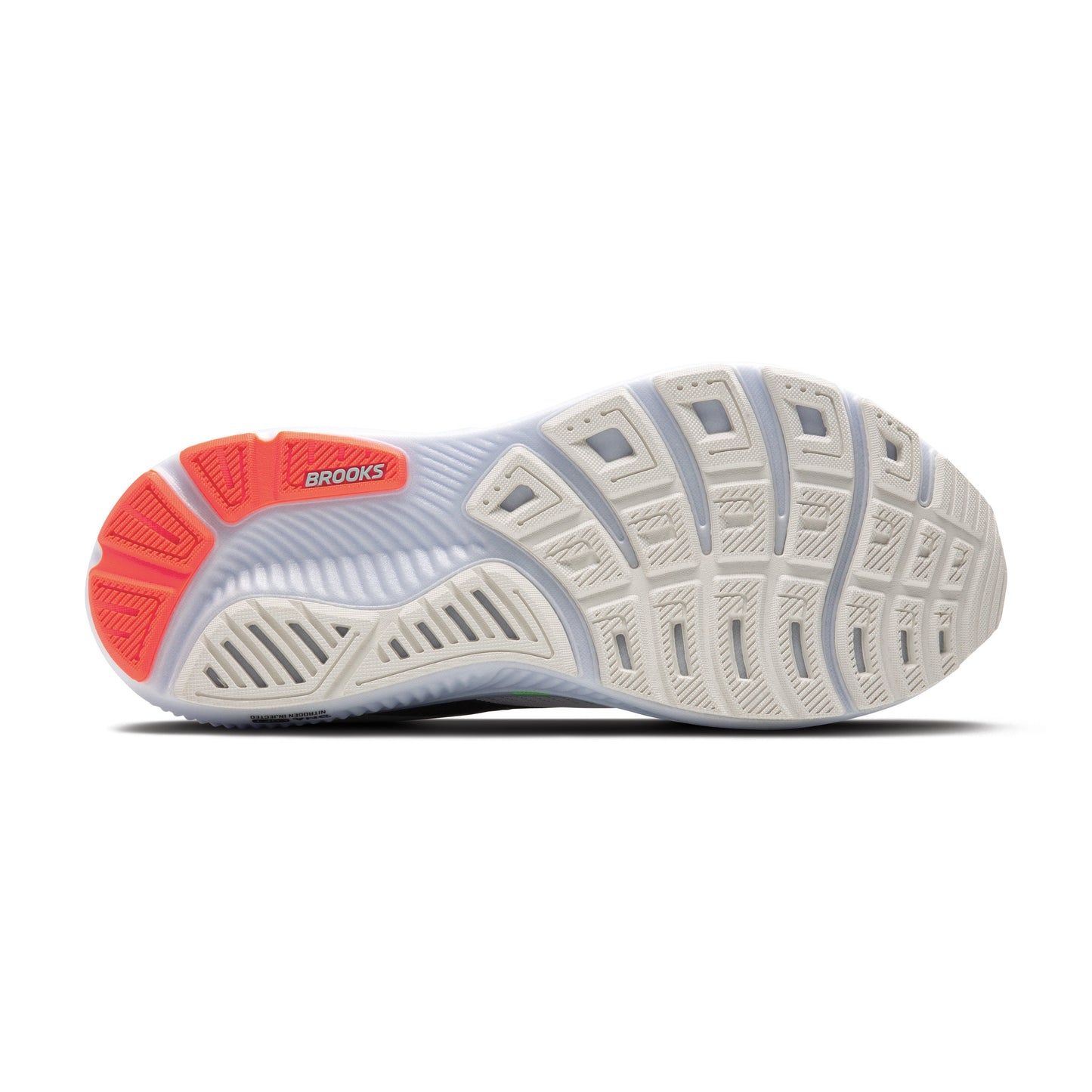 Brooks Ghost 17 Men's- White/Pink Clay/Gecko