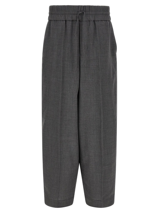 AMI Paris Virgin Wool Trousers — Gray
