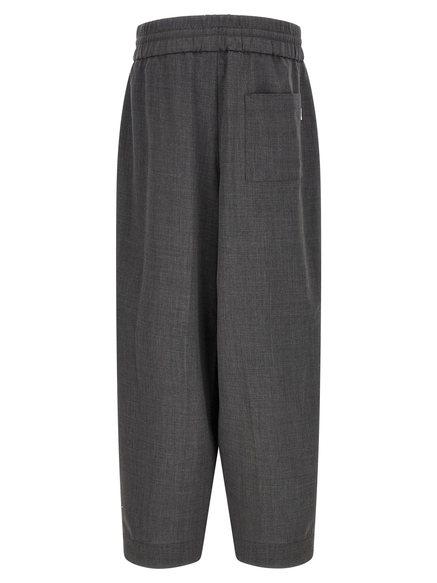 AMI Paris Virgin Wool Trousers — Gray